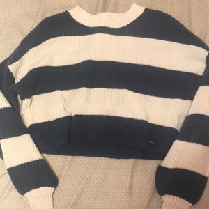 Blue and white striped sweater. Worn once